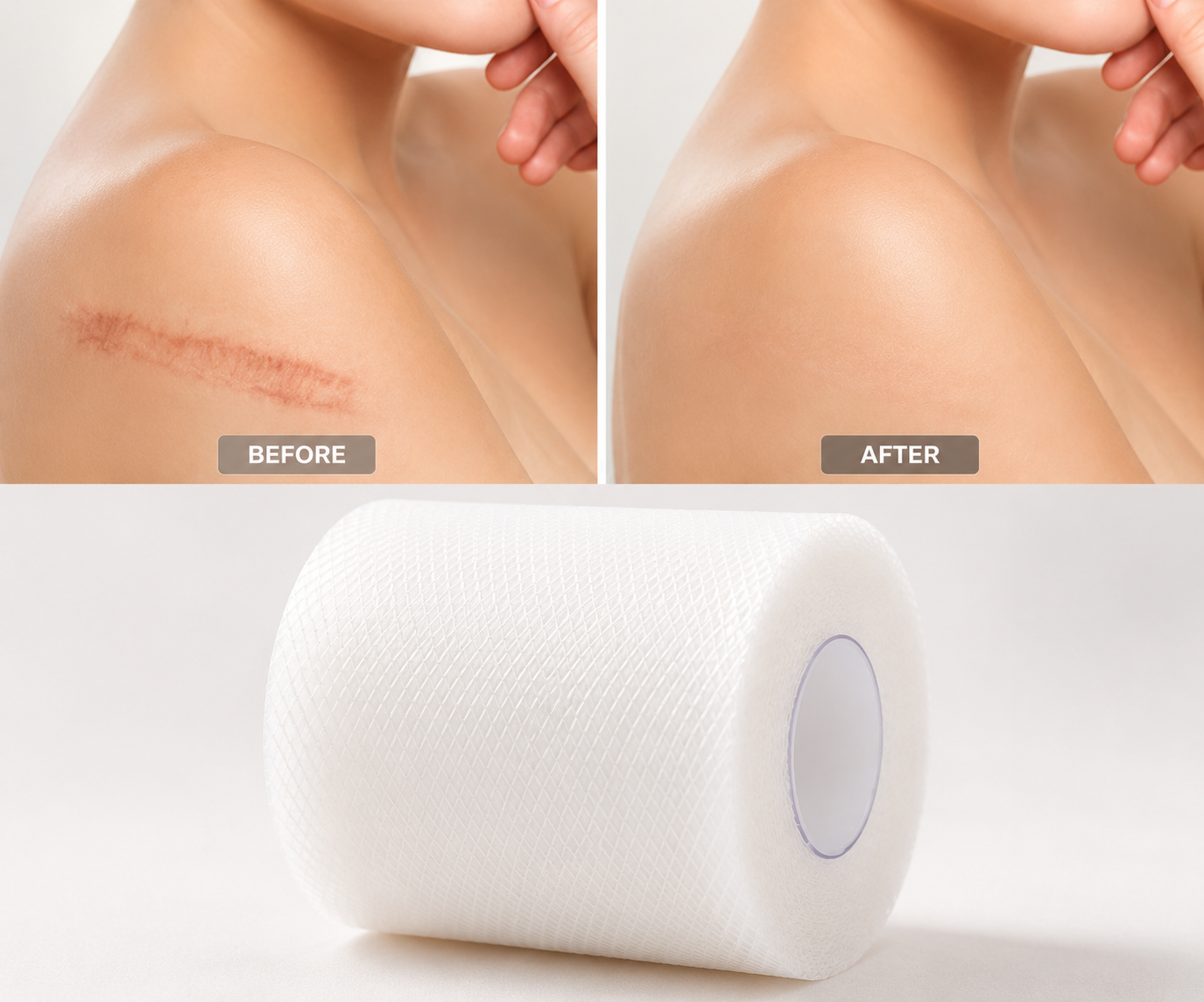 Reusable Silicone Scar Tape for Skin Repair
